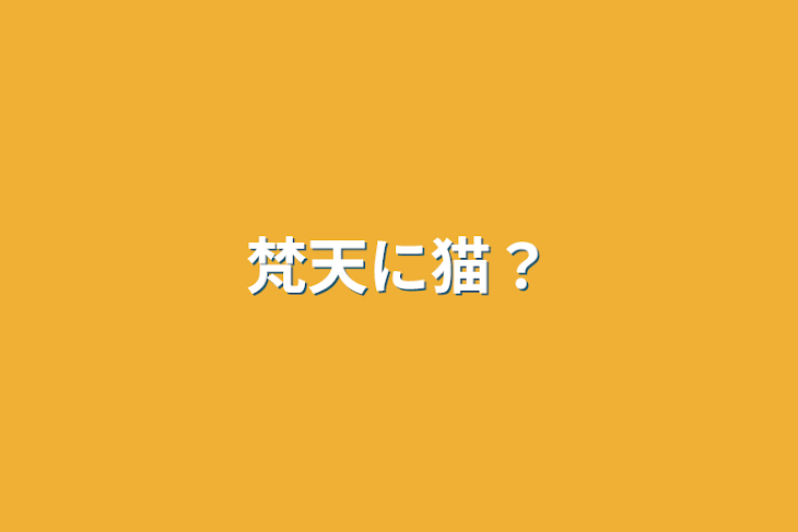 「梵天に猫？」のメインビジュアル