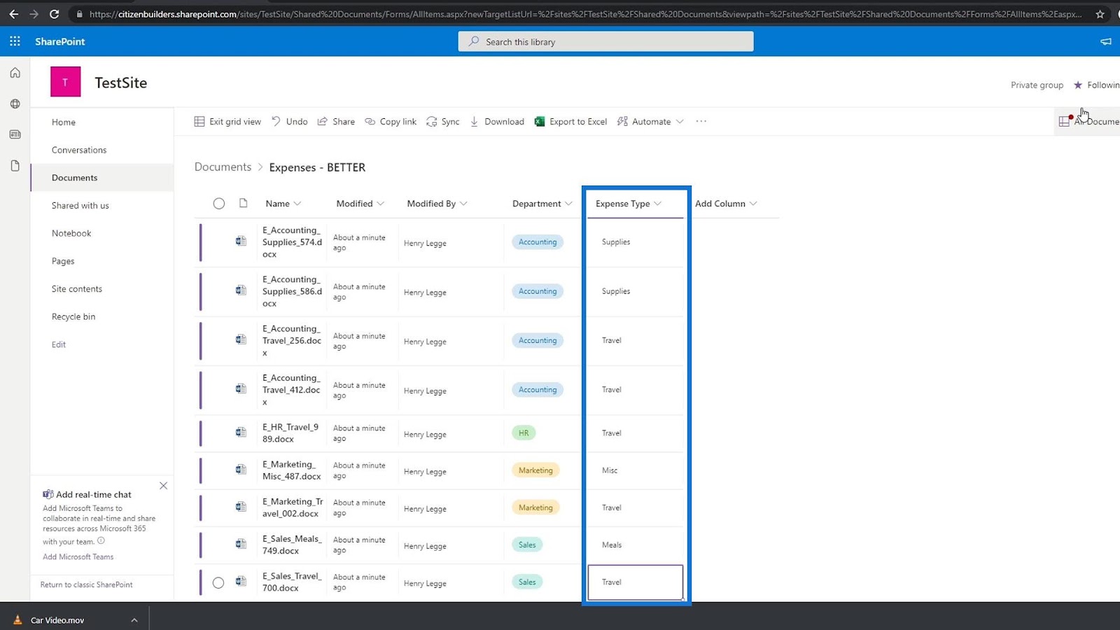 metadata in Sharepoint