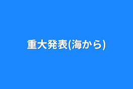 重大発表(海から)