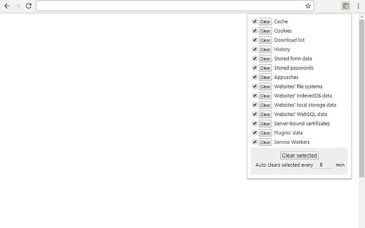 Chrome data cleaner