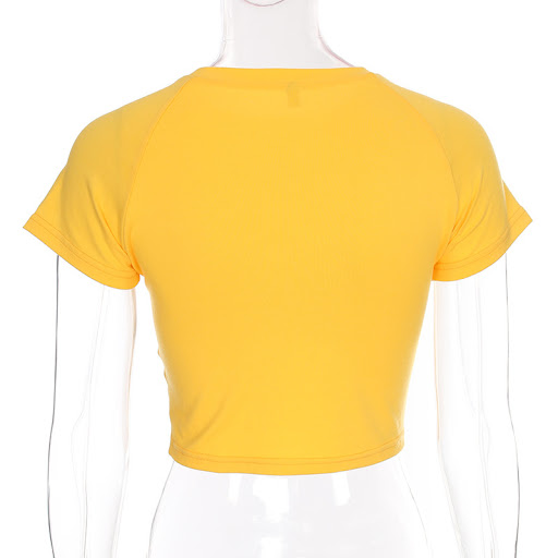 Title 2, Womens tight short sleeve letter print top, a ...