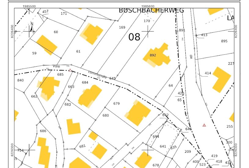  Vente Terrain à bâtir - 760m² à Oeting (57600) 