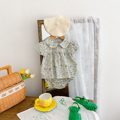 Title 6, Infants and Girls Orchid Flower Doll Collar Sho...