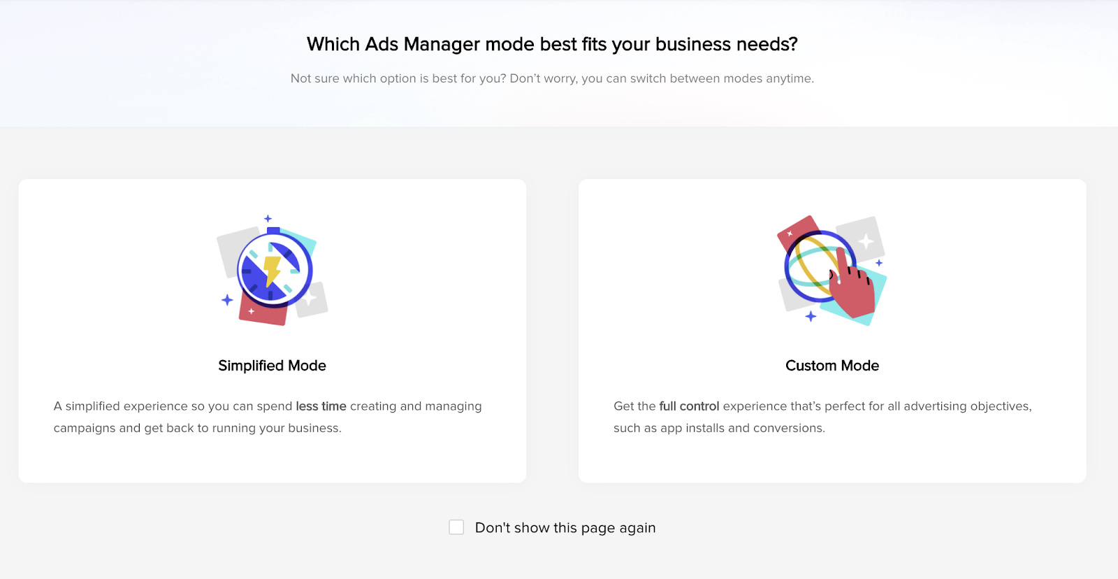 view of choosing ad campaign type to demonstrate how to advertise business on TikTok