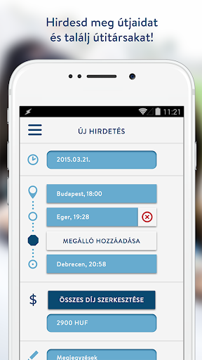 Screenshot Motar ridesharing