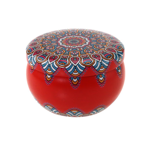 Title 4, Ethnic Style Aromatherapy Jar Candle Tinplate G...