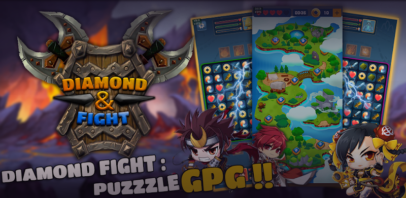 Hero Empires & Puzzles: Diamond Fight RPG Quest