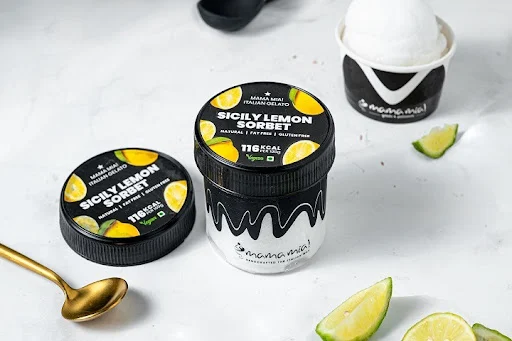 Sicily Lemon Sorbet Ice Cream Tub [125 ml]