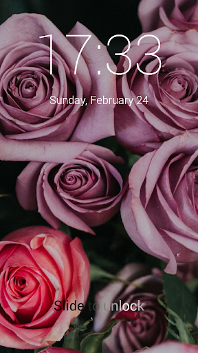 Screenshot Roses Lock Screen