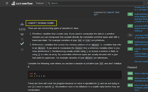 GPT Detector for StackOverflow