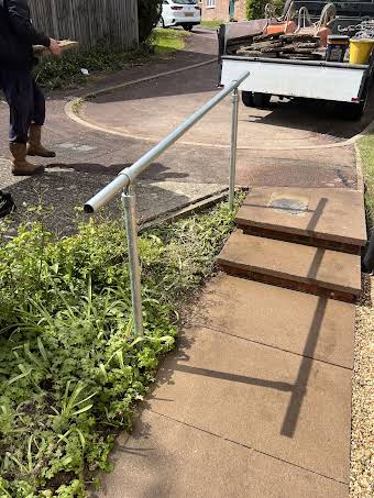 Patio with handrail album cover