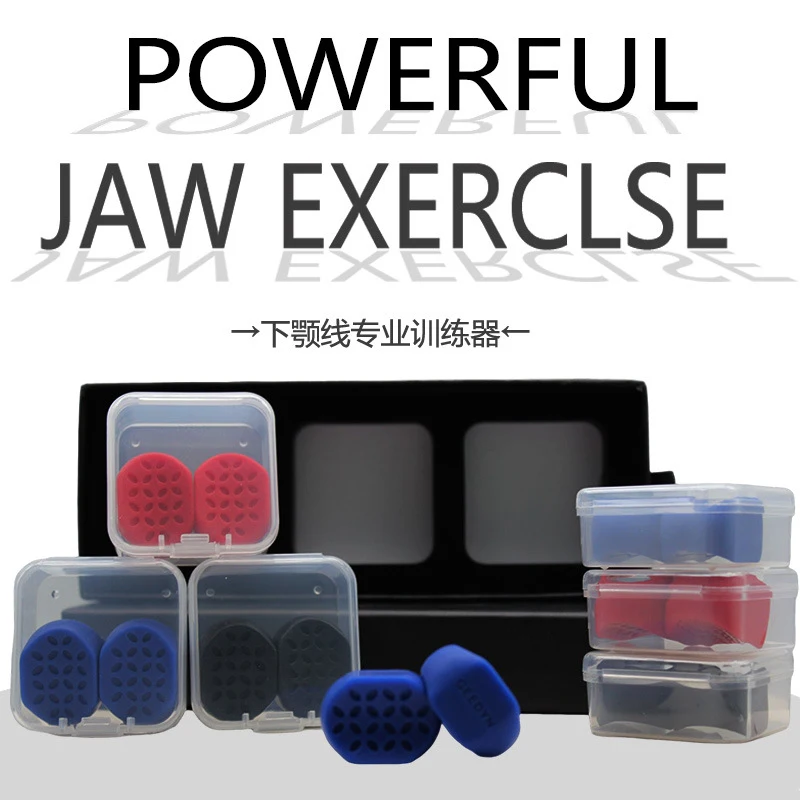 Silicone kauwapparaat met klaverpatroon voor gezichtsspiertraining. Verbeter de spieren en strakheid van uw gezicht.