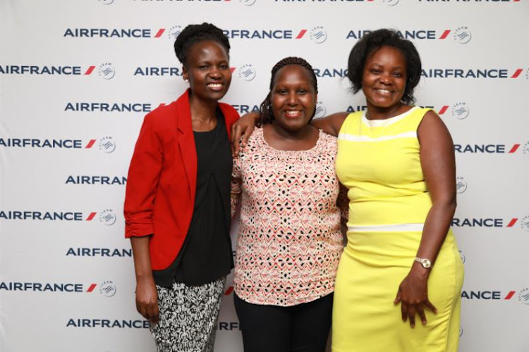 Christine Ouma, Evelyne Kariuki and Marolyne Ojwang