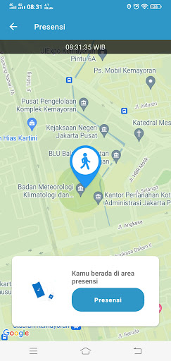 Screenshot Presensi Mobile BMKG