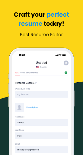 Screenshot Resume.ai – AI Resume Builder
