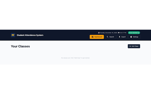 SAS - Student Attendance System screenshot 1
