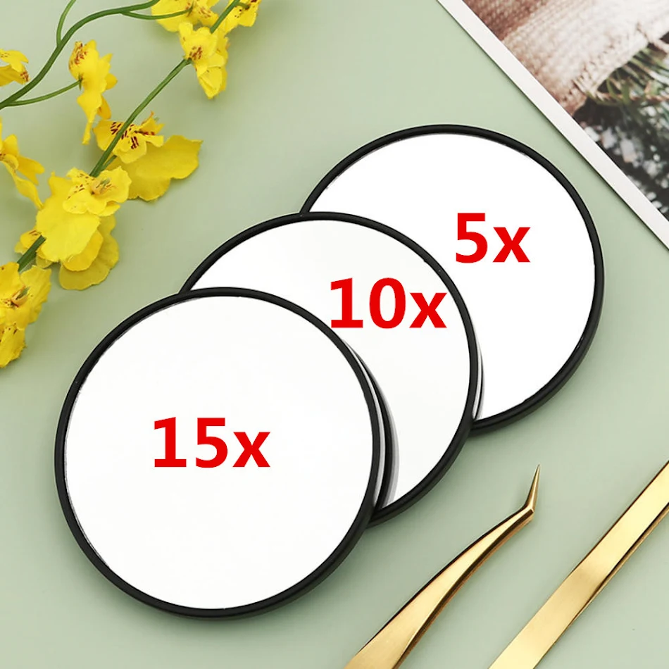 Loupe de Beauté à Ventouse 5X10X15X pour Maquillage Précis et Soin des Détails, Application Cosmétiques, Portable