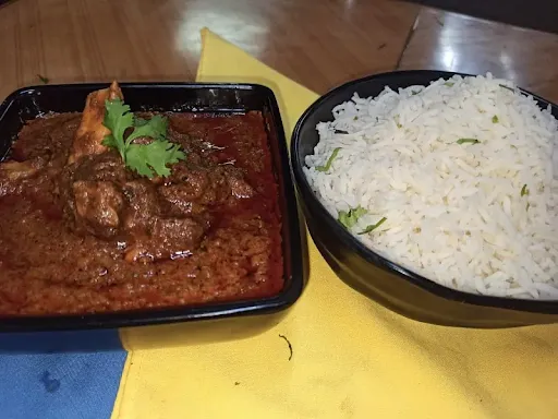 Mutton Bhuna + Steam Rice