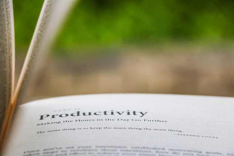 book definition of productivity 