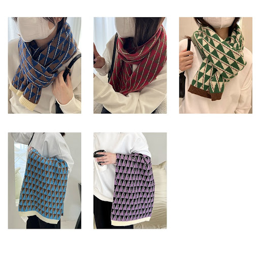 Title 1, Knitted Warm Scarf Cape