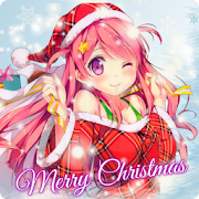 Cute Christmas Anime Girl Wallpapers HD  Icon