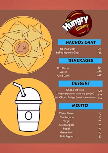 The Hungry Tummy menu 