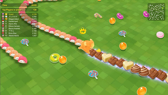 Sweet Crossing: Snake.io Best Gameplay