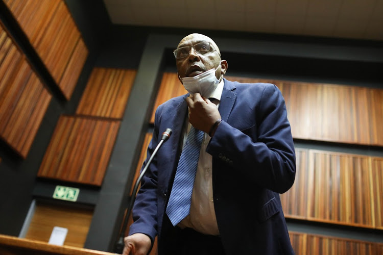 Former ANC MP Vincent Smith appears for his bail application in the specialised commercial crimes court, sitting in Palm Ridge, east of Johannesburg, on Thursday. Smith, who faces charges of fraud and corruption, was granted bail.