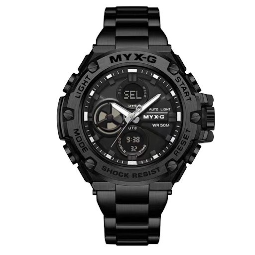 Title 5, Business steel timepiece for men, trendy and mu...