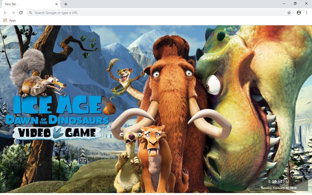 Ice Age New Tab & Wallpapers Collection