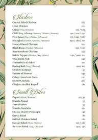 Royal Garden menu 1