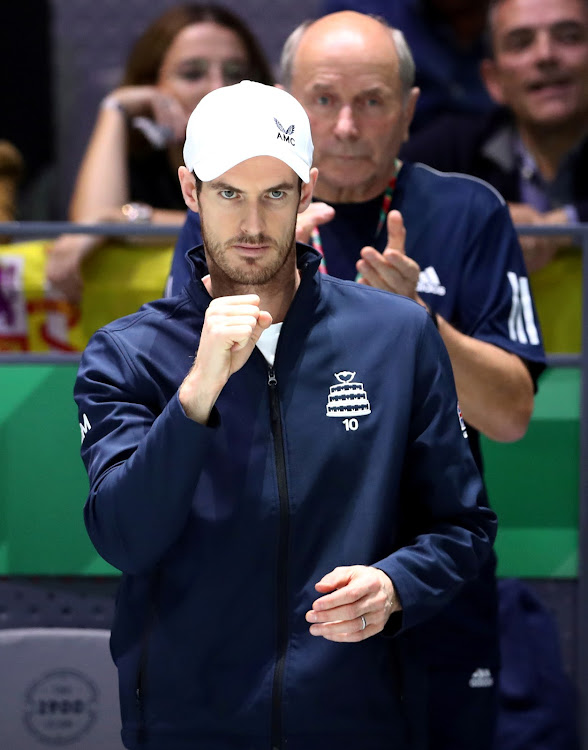 Britian's Andy Murray reacts during a past tournament