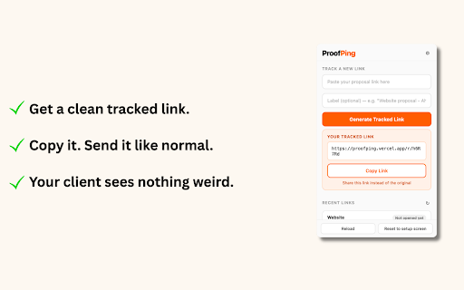 ProofPing — Proposal Link Tracker screenshot 3