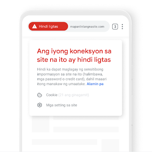 Teleponong may notification na secure ang koneksyon