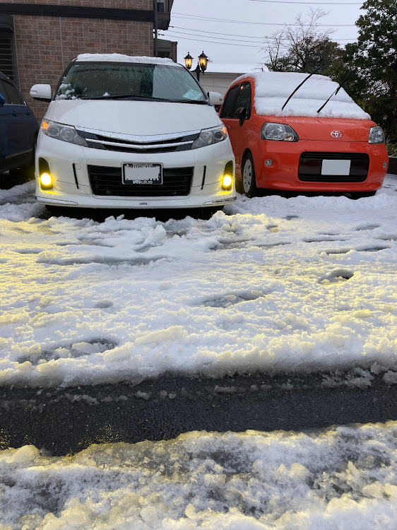 エスティマの雪とコラボ・50エスティマに関するカスタム事例の投稿画像1枚目