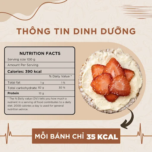 Bánh gạo lứt vị diêm mạch Gufoods 510g