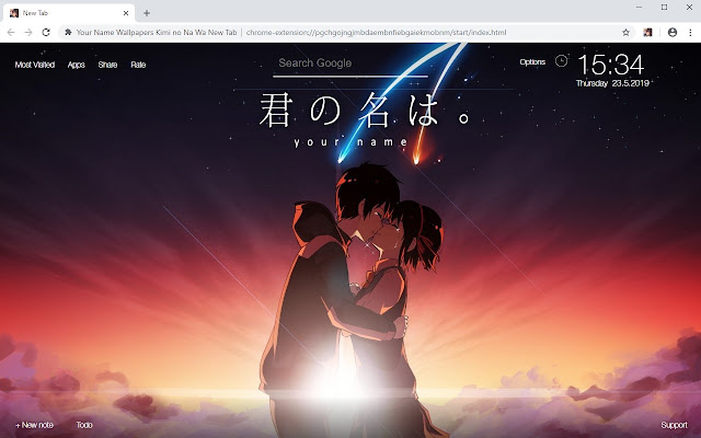 Your Name Wallpapers Kimi No Na Wa New Tab