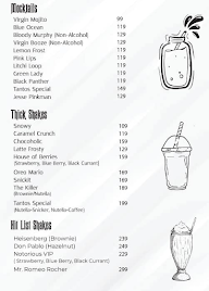 Cafe Tantos menu 1