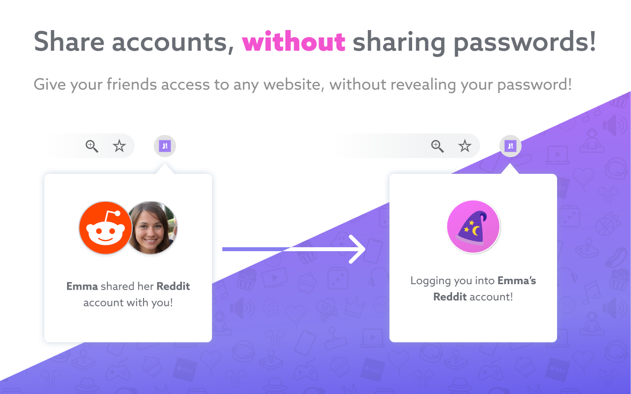 Jam! Share accounts with friends Preview image 0