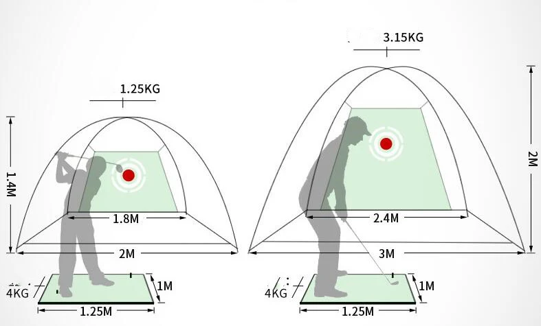 Title 1, Indoor en outdoor golf oefennet. Verbeter je sw...