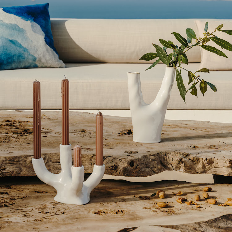 Sculptural ceramics are one of the highlights of H&M Home's Blue Island collection.