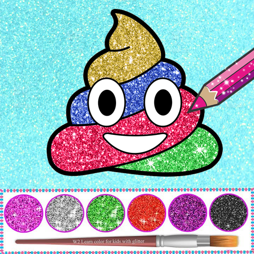 Glitter Emoji Coloring And Drawing