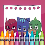 Cover Image of Herunterladen PJ Superheroes Masks Coloring 1.9 APK