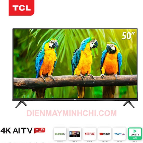 Smart Tivi Tcl 50 Inch 4K Qled Android 9.0 Tv (50P715) Netflix, Youtube, Có Kết Nối Wifi