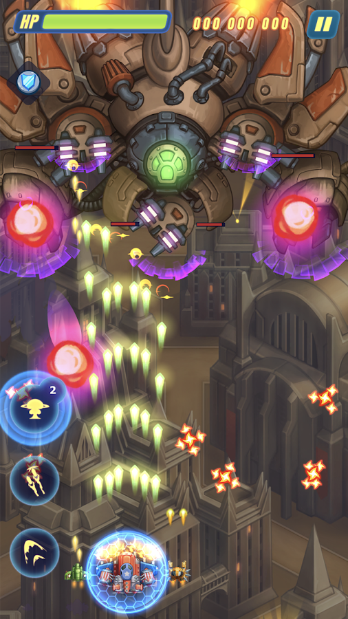 Hawk force of an arcade shooter