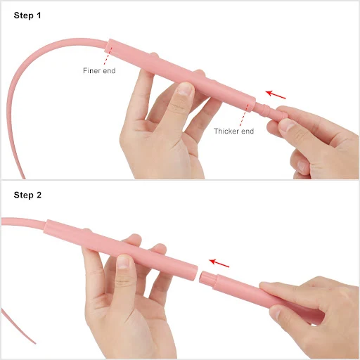 Simulated Mouse Tail Cat Toy Cat Teaser Funny Stick Silicone Long Tail Pet Toy Accessory