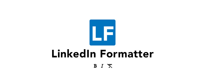 LinkedIn Formatter marquee promo image