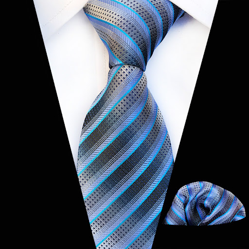 Title 2, Fashion Plaid Tie Square Scarf Set, a stylish a...
