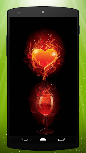 Wine Heart Live Wallpaper