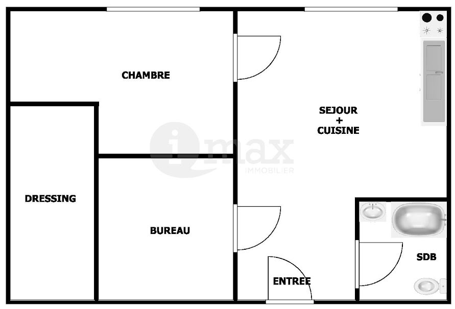 Vente appartement 3 pièces 41 m² à Clichy (92110), 230 000 €